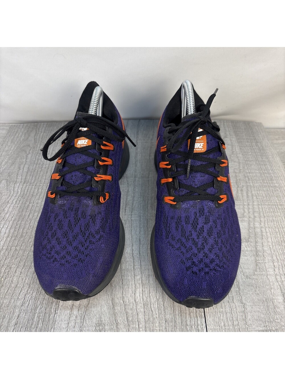 Nike Air Zoom Pegasus 36 NCAA Clemson Tigers Running Shoes CI2064-500 Size 8 - Picture 3 of 11
